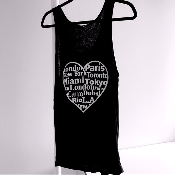 American Apparel x Millionera One Love Unisex Graphic Tank Top - Picture 2 of 8